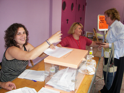 La jornada electoral del 27-M