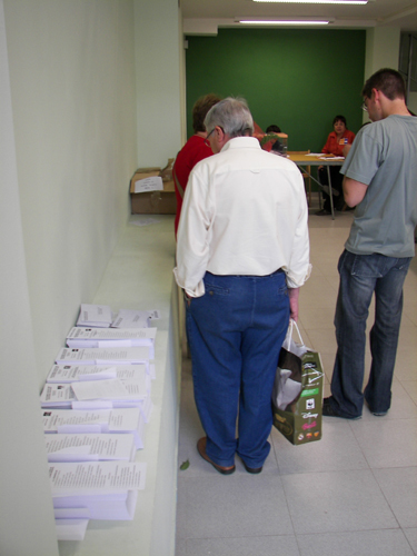 La jornada electoral del 27-M