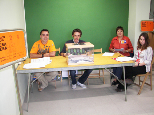La jornada electoral del 27-M