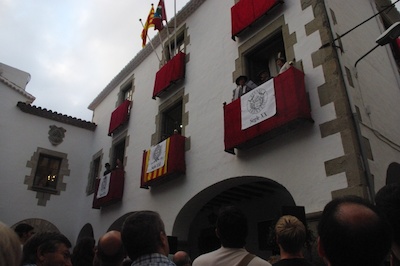 El preg�, a c�rrec de l'Ateneu Arenyenc, que enguany fa 150 anys