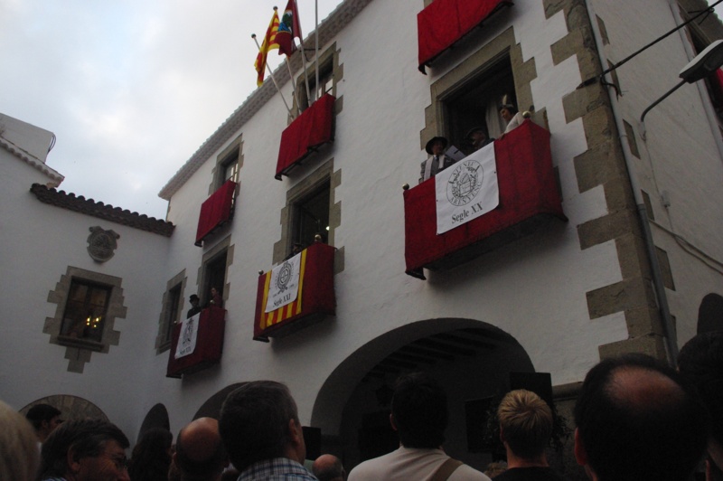 El preg�, a c�rrec de l'Ateneu Arenyenc, que enguany fa 150 anys
