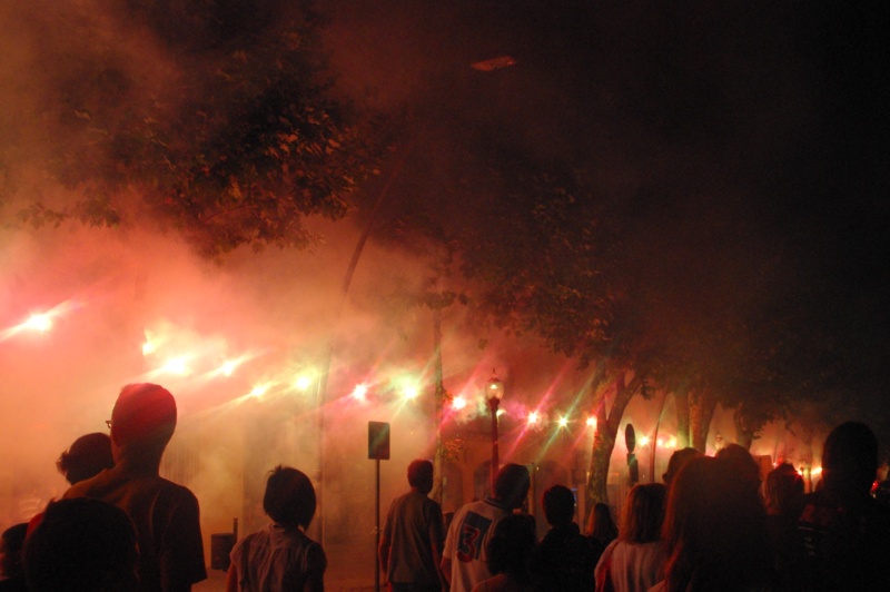 La tradicional traca de colors