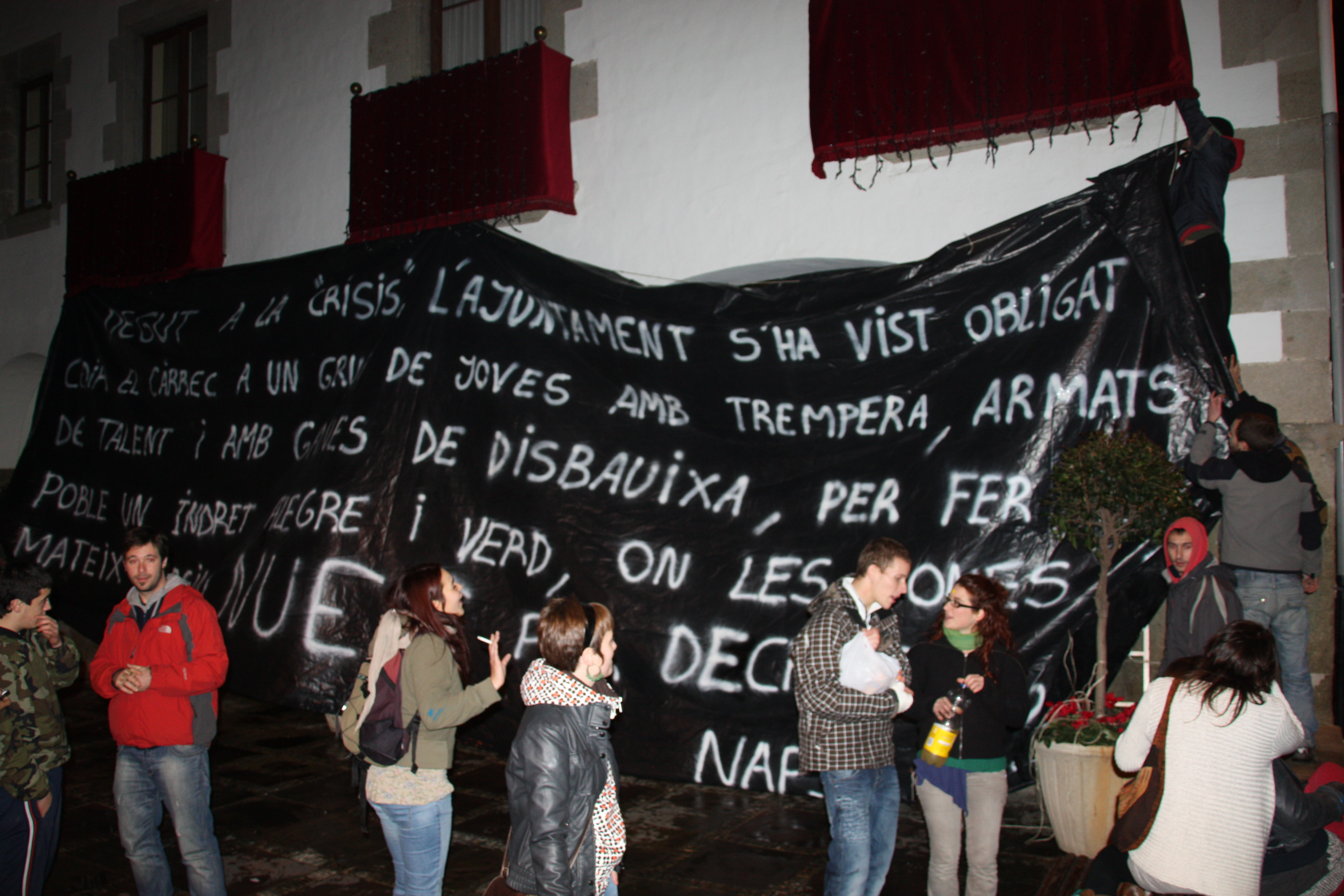 Un moment de la nit de Naps i Cols a Arenys de Mar