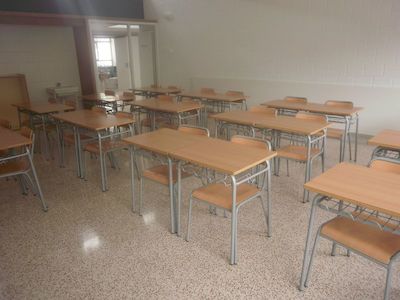 Una altra aula de Prim�ria ja neta i a punt per rebre l'alumnat