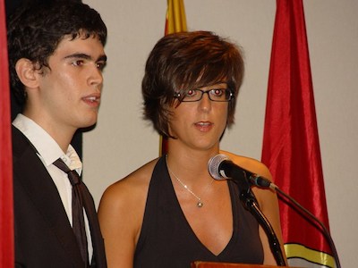 Lliurament del premi Petit Tresor dels Pa�sos Catalans als macips d'Arenys