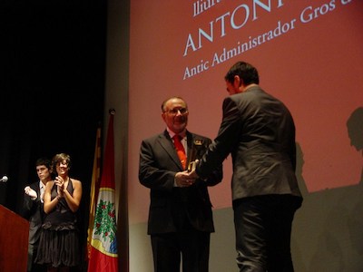 Lliurament de l'Almorratxa d'Honor a Antoni Pardo