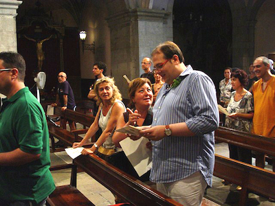 Ofrena de macips a Sant Roc i cantada dels goigs