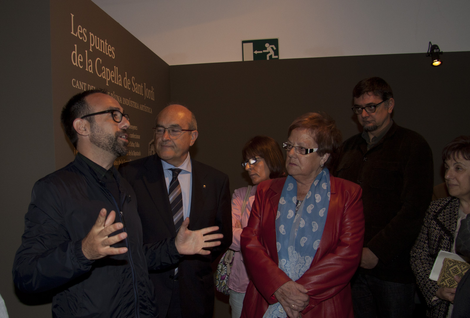 Inauguraci� de l'exposici� "Les puntes de la Capella de Sant Jordi"