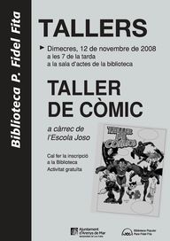 Cartell taller de c&ograve;mic