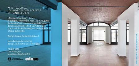 Invitaci&oacute; portes obertes nou centre espriu al pavell&oacute; sert