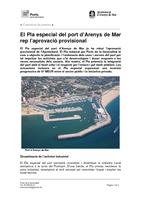 Nota de premsa Pla Especial Port