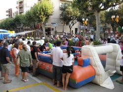 Un moment de la tarda d'inflables, l'estiu de 2008