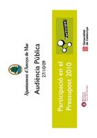 Audi&egrave;ncia p&uacute;blica de pressupostos i ordenances fiscals per al 2010