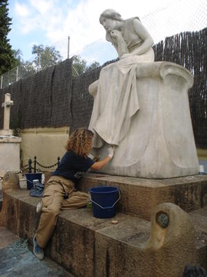 Restauraci&oacute; escultura llimona