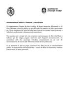 Comunicat Cesc F&agrave;bregas