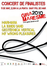 Cartell concert finalistes GIRMARESME 2010