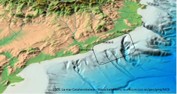 Mapa dels Canyons del Maresme