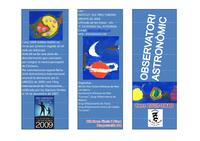 Tr&iacute;ptic observatori astron&ograve;mic 2010