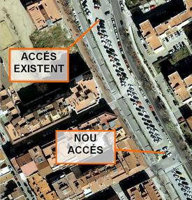 acces zona blava c. montalt