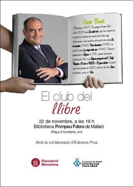 Club del llibre amb Xavier Bosch