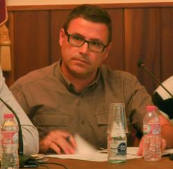 Joaquim Barris, en el Ple del seu comiat