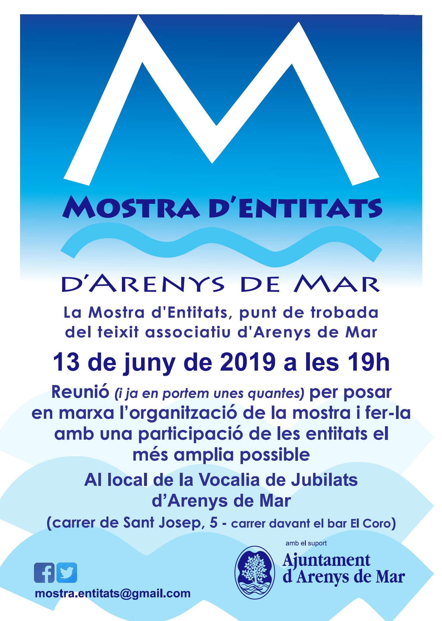 Local de la Vocalia de Jubilats d'Arenys de Mar. (carrer de Sant Josep, 5)