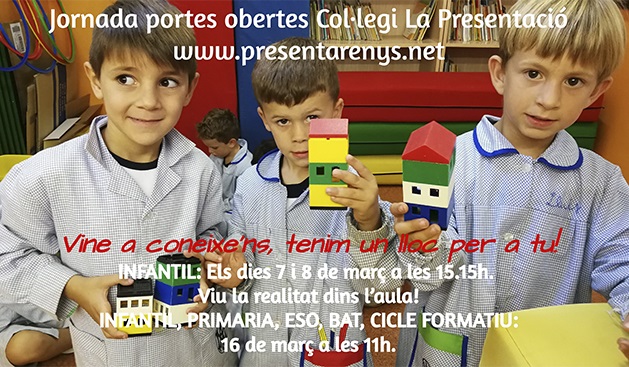 Portes obertes resentació Portes obertes resentació