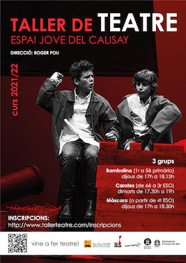 Cartell taller de teatre 2021-22