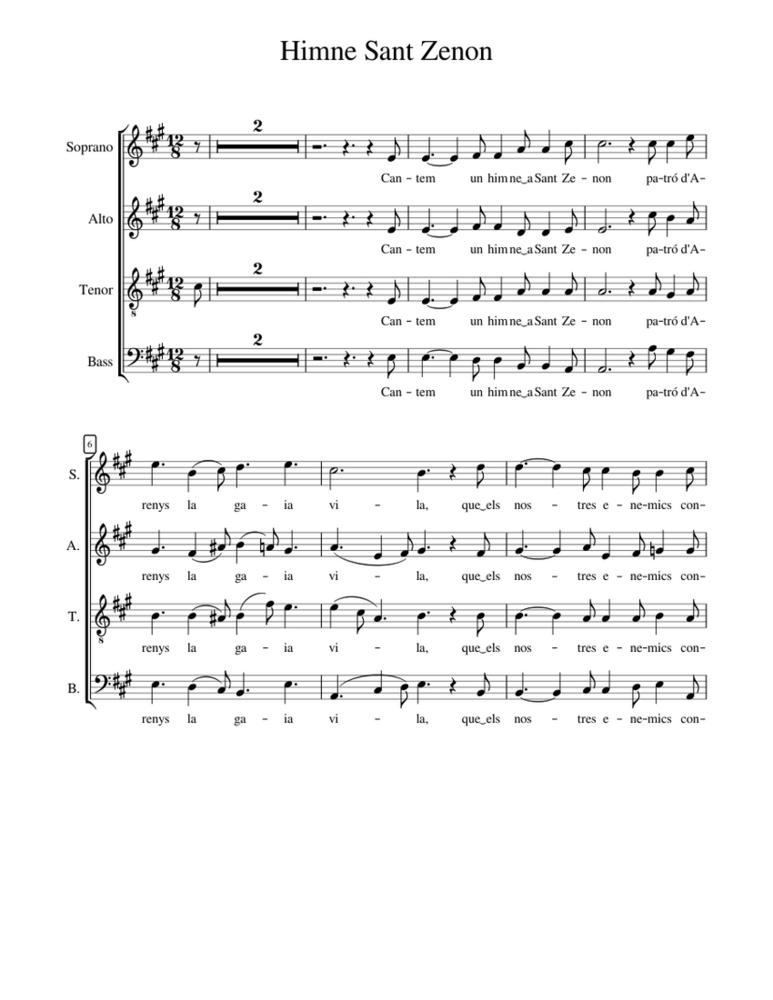 Partitura Himne