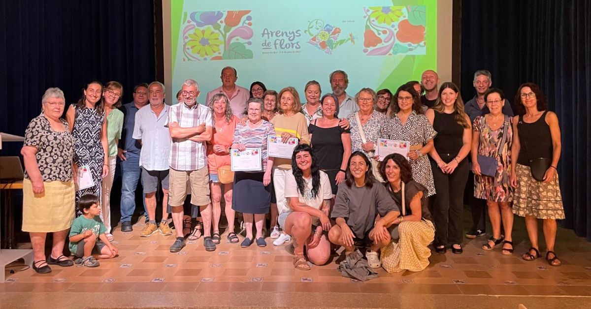 entrega dels premis del concurs floral de l'arenys de flors