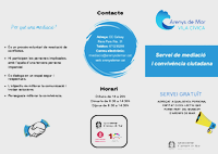 Tríptic informatiu Servei de Mediació