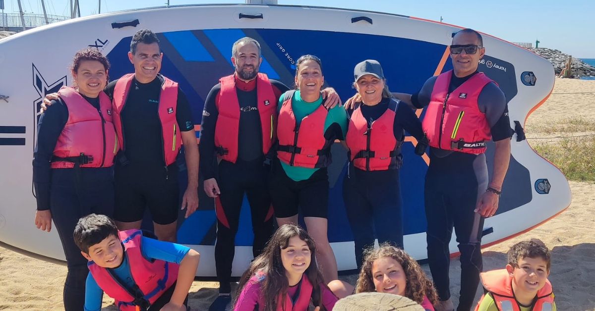 tastet de vela i big sup en la primera jornada de cloenda del programa esports nutics