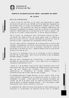 Proposta modificació de crèdit 