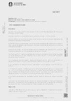 Decret nomenament i reglaments (Data publicació: 21/07/2025)