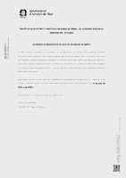 Anunci diligència canvi data valoració mèrits (Data publicació: 11/06/2025)
