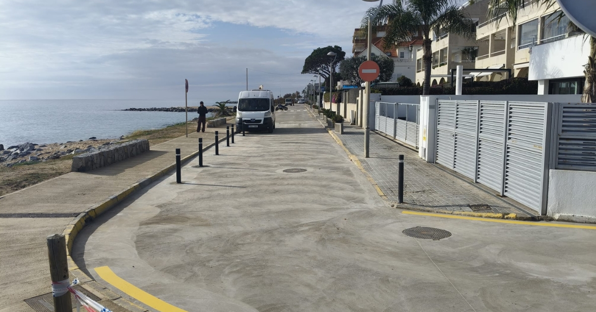 Finalitzen les obres de reparació del passeig de la Musclera