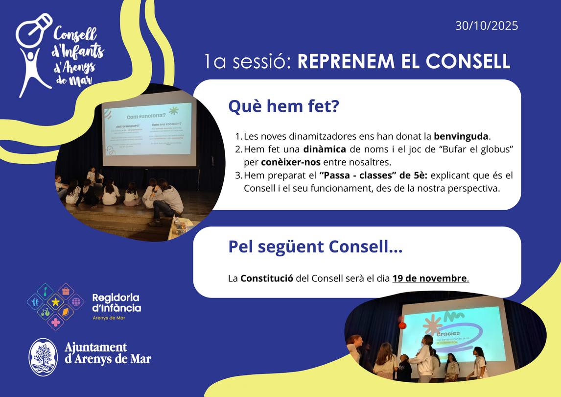 1a sessi&oacute;: Reprenem el consell