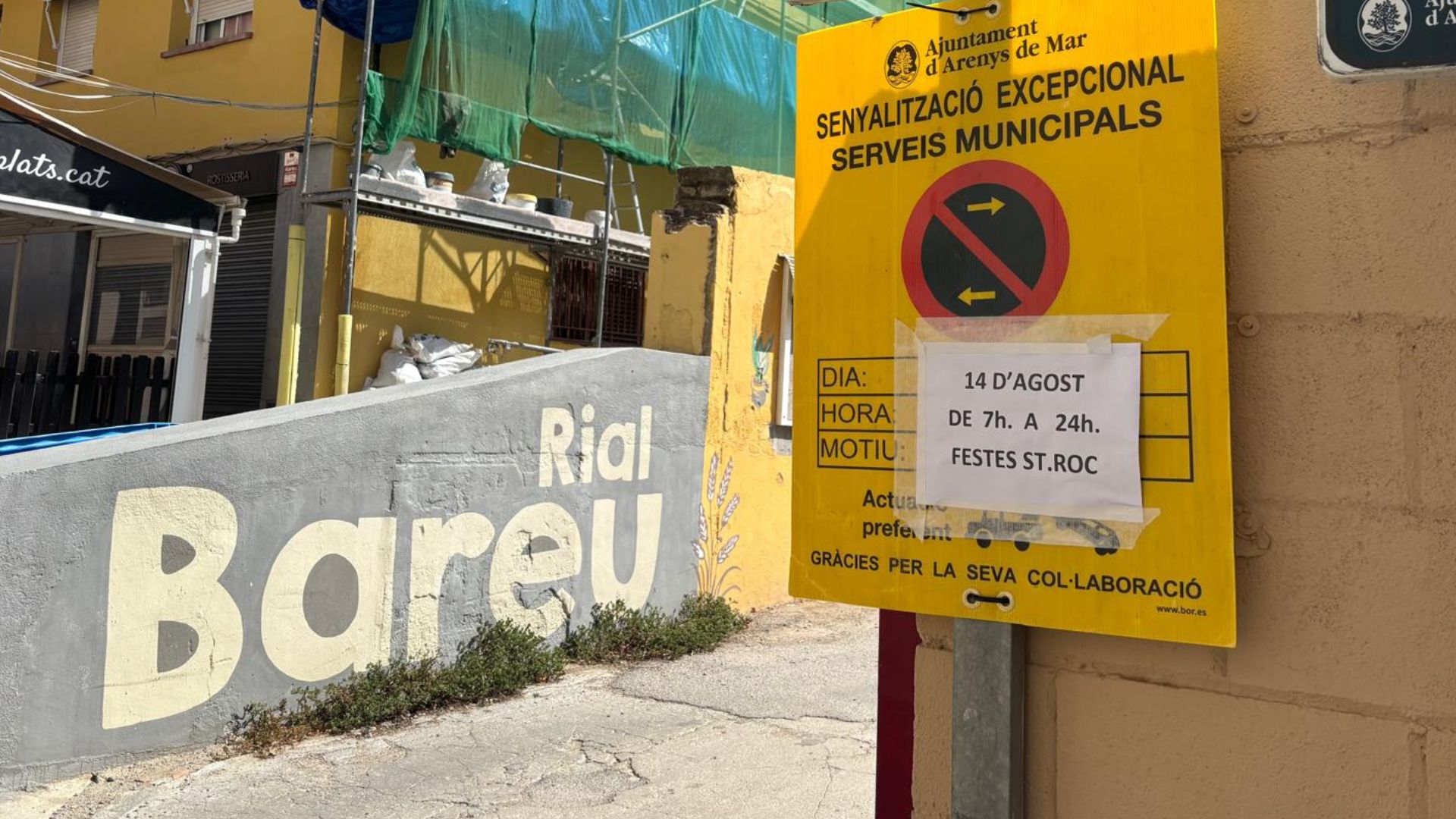 talls de tr�nsit amb motiu dels actes de sant roc