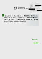 Estudi d'avaluació de la mobilitat generada