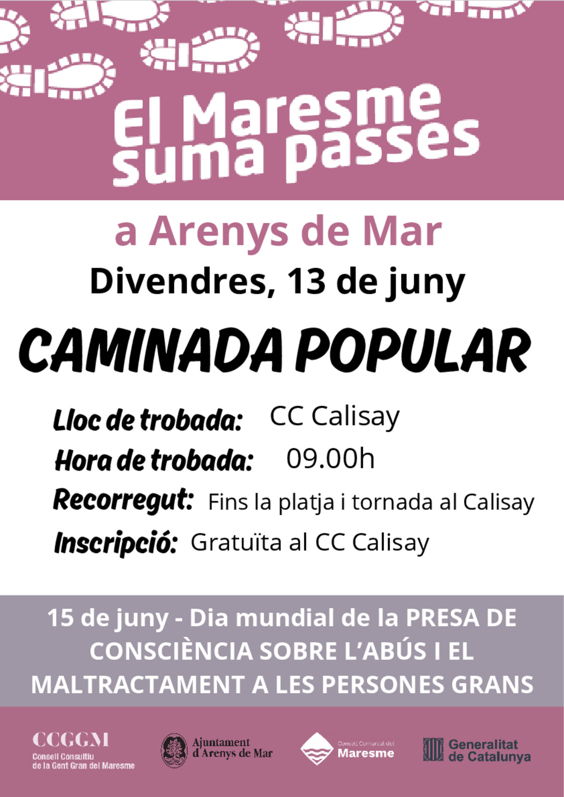 Riera, davant del C.C. Calisay