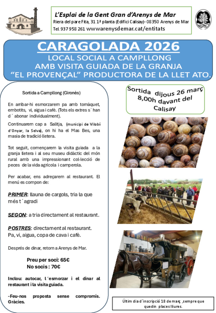 Riera, davant del C.C. Calisay