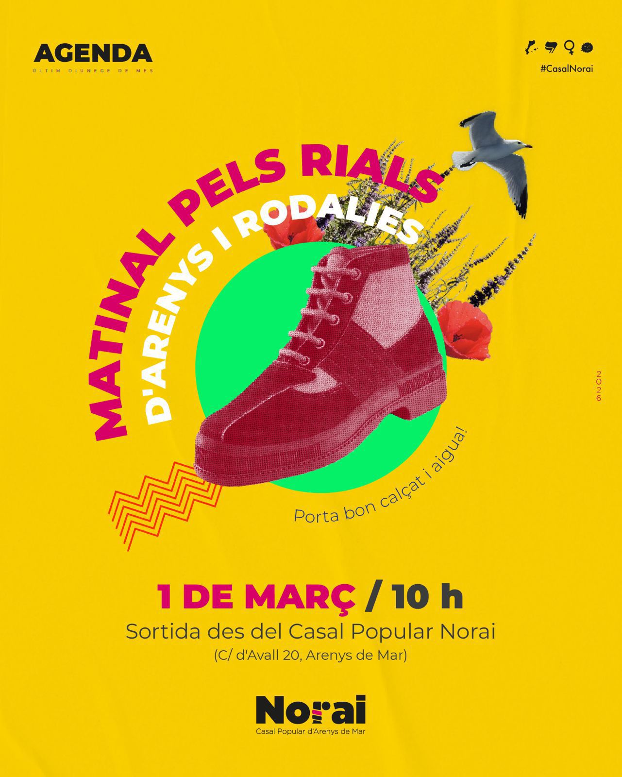 Pla�a del Casino, davant del local del Casal Norai al C/D'avall, 20